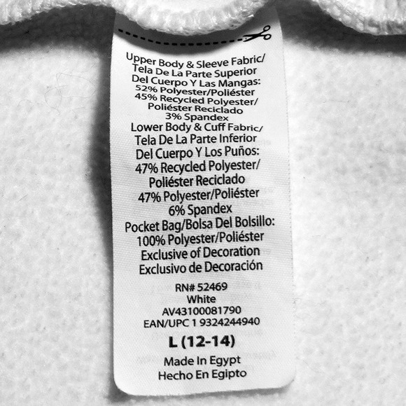 White Quilted Chevron Performance Jacket Soft Athleisure Zip Up 0X L Fall - Picture 5 of 6